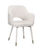 Applewood Accent Chair; Cream Velvet & Gold - 59856