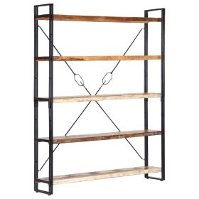 5-Tier Bookcase 55.1"x11.8"x70.9" Solid Reclaimed Wood - Brown