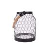 Better Homes & Gardens Metal Candle Holder Lantern with Rope, Bronze - Better Homes & Gardens