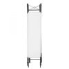 4-Panel Metal Folding Room Divider, 5.94Ft Freestanding Room Screen Partition Privacy Display for Bedroom, Living Room, Office - White