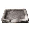 Dog Bed, Bolster Dog Bed with Memory Foam Dog Couch Sofa and Removable Washable Cover - Gray - 33.5*23.6'' Up to 55 lbs
