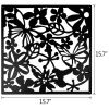 Room Divider Panels, 12/24 Pcs - White+Black - 24 PCS