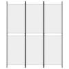 3-Panel Room Divider White 59.1"x70.9" Fabric - White