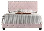 Glory Furniture Suffolk G1406-FB-UP Full Bed , PINK - as Pic