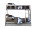 ACME Jason Bunk Bed (Twin/Full & Storage), Gray (1Set/2Ctn) 37840 - as Pic