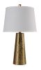 25"H A.B. leaf Hammered Table Lamp (1PC/CTN) (2.15/6.97) - as Pic