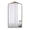66" x 36" Full Length Mirror, Arched Mirror Hanging or Leaning Against Wall, Large Gold Mirror for Living Room - as Pic