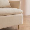 Modern fabric accent armchair,upholstered single sofa chair,Beige Cotton Linen-30.7'' - as Pic