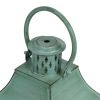 Noble House Scio Small Coastal Solid Candle Lantern Holders, Green - Noble House