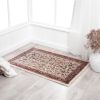 Stylish Classic Pattern Design Traditional Bordered Floral Filigree Area Rug - Beige|Ivory - 2' X 3'
