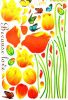 Butterfly's Love For Tulips - Wall Decals Stickers Appliques Home Dcor - HEMU-AM-9004