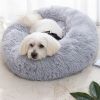 Pet Bed For Dog & Cat; Plush Cat Bed Warm Dog Bed For Indoor Dogs; Plush Dog Bed; Winter Cat Mat - Pink - 50cm/19.7in