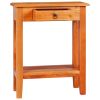 Console Table 23.6"x11.8"x29.5" Solid Mahogany Wood - Brown