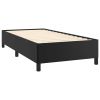 Bed Frame Black 39.4"x74.8" Twin Faux Leather - Black