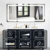 Frameless Rectangular LED Light Bathroom Vanity Mirror - 60*28