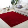 Lily Luxury Chinchilla Faux Fur Rectangular Area Rug - as Pic