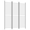 3-Panel Room Divider White 59.1"x70.9" Fabric - White