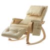MASSAGE Comfortable Relax Rocking Chair Cream White - as Pic