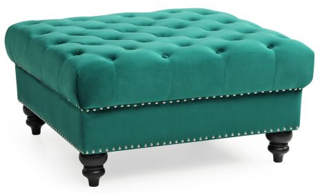 Glory Furniture Nola G0352-O Ottoman , GREEN - as Pic