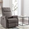 Minimalism Style Manual Recliner; Classic Single Chair; Small Sofa for Living Room&Bed Room; Dark Grey - as Pic