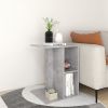 Side Table Concrete Gray 23.6"x15.7"x17.7" Engineered Wood - Grey