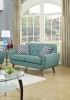 Laguna Color Polyfiber Sofa And Loveseat 2pc Sofa Set Living Room Furniture Plywood Tufted Couch Pillows - as Pic