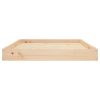 Dog Bed 40"x29.1"x3.5" Solid Wood Pine - Brown