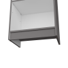 DEPOT E-SHOP Vinton XS Bookcase Compact Bookshelf with Multiple Shelves, Matt Gray / White - as Pic