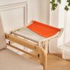 One-Step Cat Bed for Window sill & Bedside;Cat Window Perches ; Sliding Clamping Slot Adjustment Cat Hammock - Grey&Orange