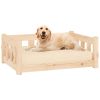 Dog Bed 29.7"x21.9"x11" Solid Wood Pine - Brown