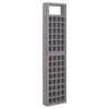 6-Panel Room Divider/Trellis Solid Fir Wood Gray 95.5"x70.9" - Grey