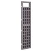 4-Panel Room Divider/Trellis Solid Fir Wood Gray 63.4"x70.9" - Grey