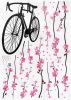 Bike & Flowers - Large Wall Decals Stickers Appliques Home Decor - HEMU-HL-5849