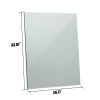 33.07"L x 26.77"W Mirror for Wall;  Hanging Mirror for Salon;  Barbershop;  Bathroom;  Bedroom - Glass + MDF