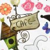 Caf Cats - Large Wall Decals Stickers Appliques Home Decor - HEMU-XS-021