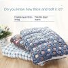 Cat dog sleeping mat warm thickened Sleeping pad blanket;  dog house warm mattress pet cushion - Blue white star - No.3 49*32cm