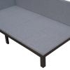 Upholstered Daybed/Sofa Bed Frame Twin Size Linen - Gray