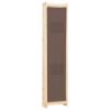 4-Panel Room Divider Brown 62.9"x66.9"x1.6" Fabric - Brown