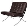 TENGYE furniture Barcelona chair designer chair - Dark brown