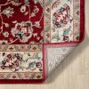 Stylish Classic Pattern Design Traditional Floral Filigree Bordered Area Rug - Red|Ivory - 2' X 3'