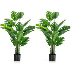 1/2pcs 5 Feet Artificial Tree Faux Monstera Deliciosa Plant for Home Indoor and Outdoor - 2