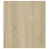 Side Table Sonoma Oak 23.6"x15.7"x17.7" Engineered Wood - Brown