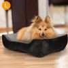 Pet Dog Bed Soft Warm Fleece Puppy Cat Bed Dog Cozy Nest Sofa Bed Cushion Mat L Size - L - Black