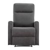 Minimalism Style Manual Recliner; Classic Single Chair; Small Sofa for Living Room&Bed Room; Dark Grey - as Pic