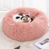 Pet Bed For Dog & Cat; Plush Cat Bed Warm Dog Bed For Indoor Dogs; Plush Dog Bed; Winter Cat Mat - Pink - 40cm/15.7in