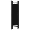 5-Panel Room Divider Black 78.7"x70.9" - Black