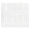 5-Panel Room Divider White 78.7"x70.9" Steel - White