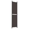 5-Panel Room Divider Brown 98.4"x86.6" Fabric - Brown