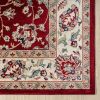 Stylish Classic Pattern Design Traditional Floral Filigree Bordered Area Rug - Red|Ivory - 5' X 7'9"