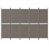 5-Panel Room Divider Anthracite 98.4"x70.9" Fabric - Anthracite